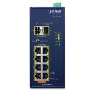 PLANET IGS-1020PTF Industrial 8-Port 10/100/1000T 802.3at PoE + 2-Port 100/1000X SFP Ethernet Switch (-40~75 degrees C)