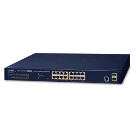 PLANET GS-4210-16P2S, 16-Port 10/100/1000T 802.3at PoE + 2-Port 100/1000X SFP Managed Switch