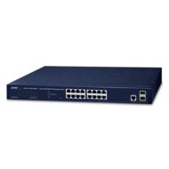 PLANET GS-4210-16T2S, 16-Port Layer 2 Managed Gigabit Ethernet Switch W/2 SFP Interfaces