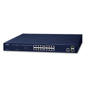 PLANET GS-4210-16T2S, 16-Port Layer 2 Managed Gigabit Ethernet Switch W/2 SFP Interfaces