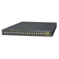 PLANET GS-4210-48P4S, 48-Port 10/100/1000T 802.3at PoE + 4-Port 100/1000BASE-X SFP Managed Switch