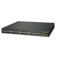 PLANET GS-4210-48T4S, 48-Port 10/100/1000BASE-T + 4-Port 100/1000BASE-X SFP Gigabit Managed Switch