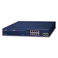 PLANET GS-4210-8P2S, 8-Port 10/100/1000T 802.3at PoE + 2-Port 100/1000X SFP Managed Switch