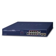 PLANET GS-4210-8P2T2S, 8-Port 10/100/1000Mbps 802.3at PoE + 2-Port 10/100/1000Mbps + 2-Port 100/1000X SFP Managed Switch
