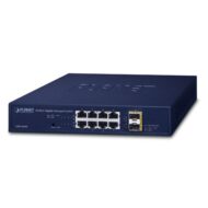 PLANET GSD-1020S, 8-Port 10/100/1000Mbps + 2-Port 100/1000X SFP Managed Ethernet Switch