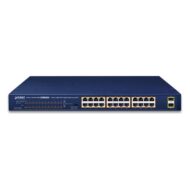 PLANET GSW-2620HP, 24-Port 10/100/1000T 802.3at PoE + 2-Port 1000X SFP Gigabit Ethernet Switch